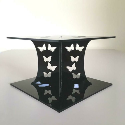 Pilares para pasteles/separadores de pasteles con diseño de mariposas - muchos colores disponibles - Imagen 9 de 10