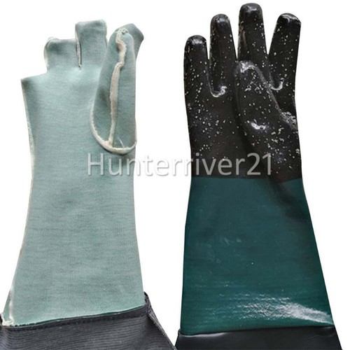Pair Sandblaster Sandblasting Glove for Sand Blasting Cabinet Sandblast Glove AU - Picture 9 of 9