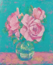 Original Painting Flowers Still life Signed Art hand painted