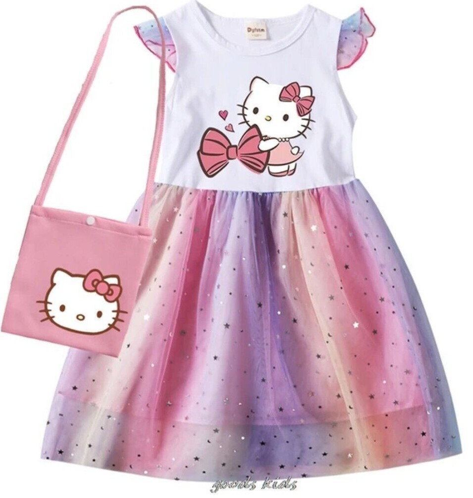 hello kitty casual dress And Bag Children's Birthday Baby Girl Princess  Dress - Shopping.com