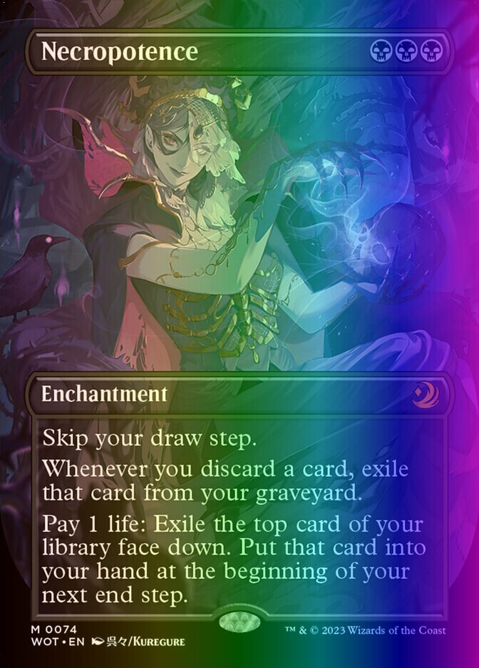 MTG Necropotence (74/103) Wilds of Eldraine Enchanting Tales LP