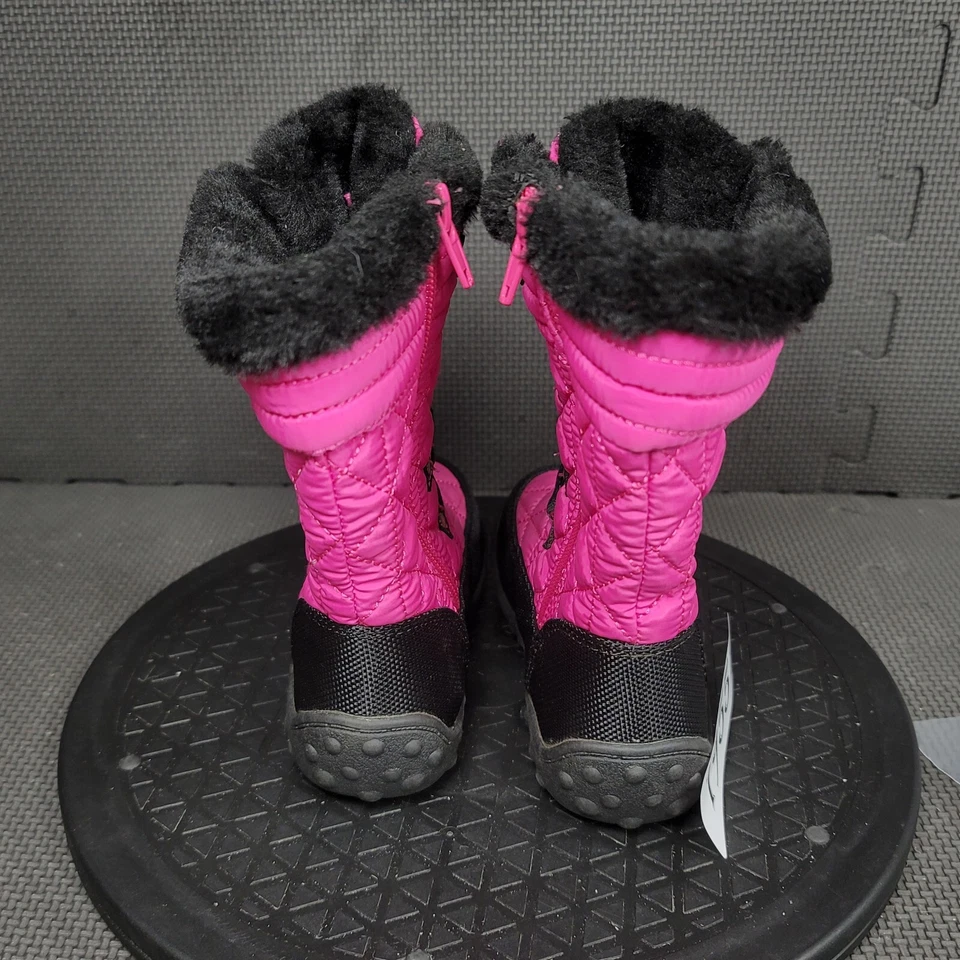 Botas de invierno US Polo Assn Molly para niños pequeños talla 10 negras rosas botas forradas de piel sintética Foto 4 de 4