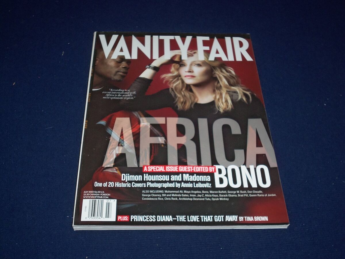 【高品質】 2007 JULY VANITY FAIR MAGAZINE - DJIMON JOUNSOU AND MADONNA 外国語雑誌