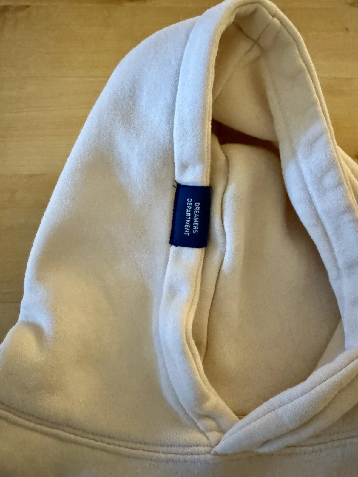 OFF WHITE Felpa con cappuccio Zara bambino unisex ragazzo ragazza taglia 8 9 panna beige hooidie