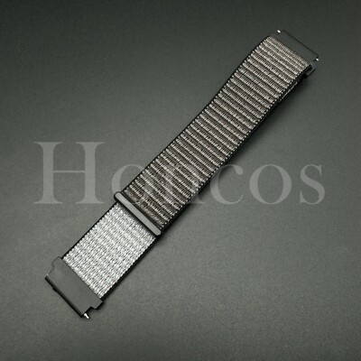 20 22 MM Gray Nylon Trail Loop Strap Watch Band Quick Release Fits for Timex US
