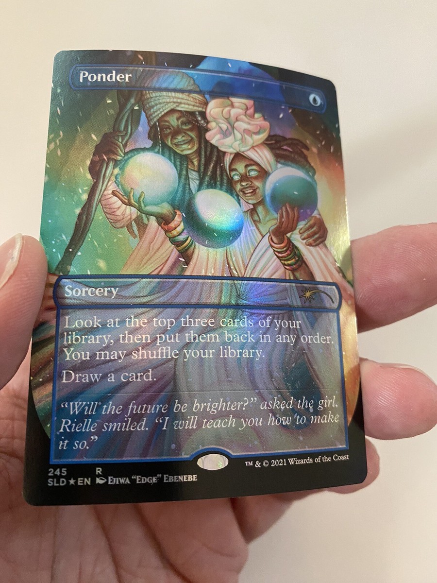 Ponder *FOIL* SECRET LAIR: Black Is Magic (2021) MTG MT/NM