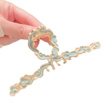 Damen Chinesischer Stil Griff Clip Haar Accessoires Groß Haarklammer Shark