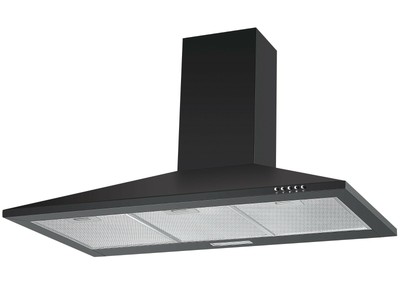black 60cm cooker hood