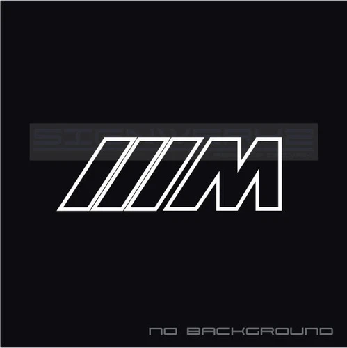 M Decal Sticker M2 M3 BMW M4 M6 X3 X5 X6 X5M X6M M8 M2C M5 Outline Pair