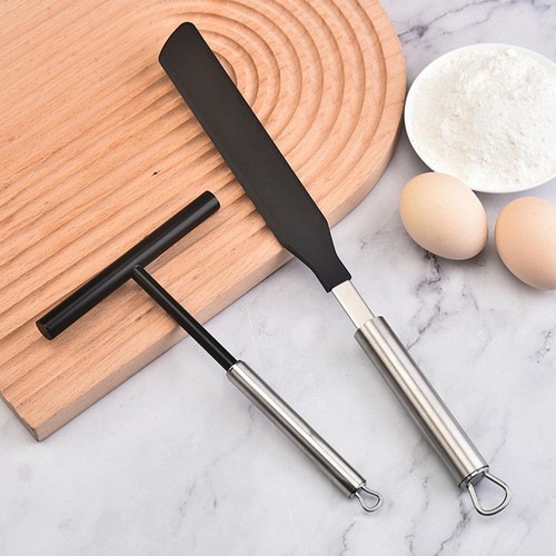 Crepe Spreader And Spatula Kit Crepe Cooking Utensils Non Stick Pancake Scraper - Picture 9 of 12