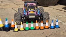 Traffic Cones for RC Car 1:12 1:14 1:16 Scale Drift Crawler Race VARIOUS COLOURS
