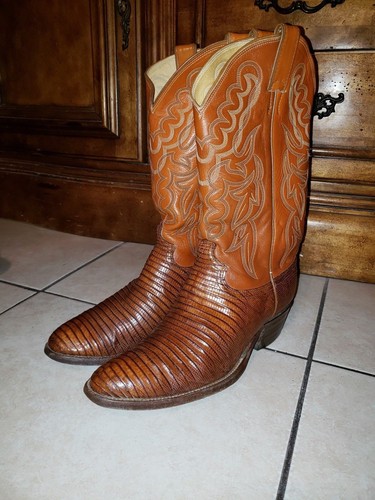 justin lizard roper boots