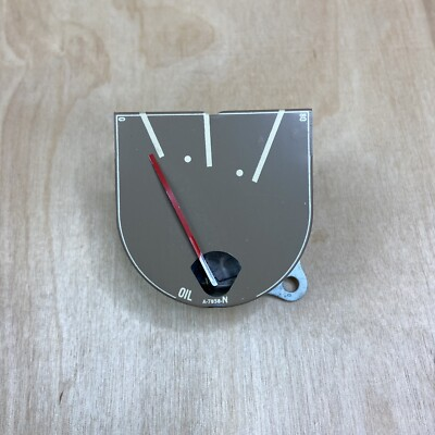 #ad NOS 1946 WILLYS Truck Station Wagon 1947 Fraser Oil Pressure Gauge Tan Face $35.00