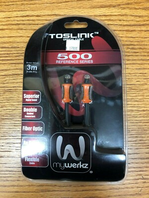 Toslink Optical Cable 3 meters / 9.84 Ft. 500 Reference Series (mywerkz)