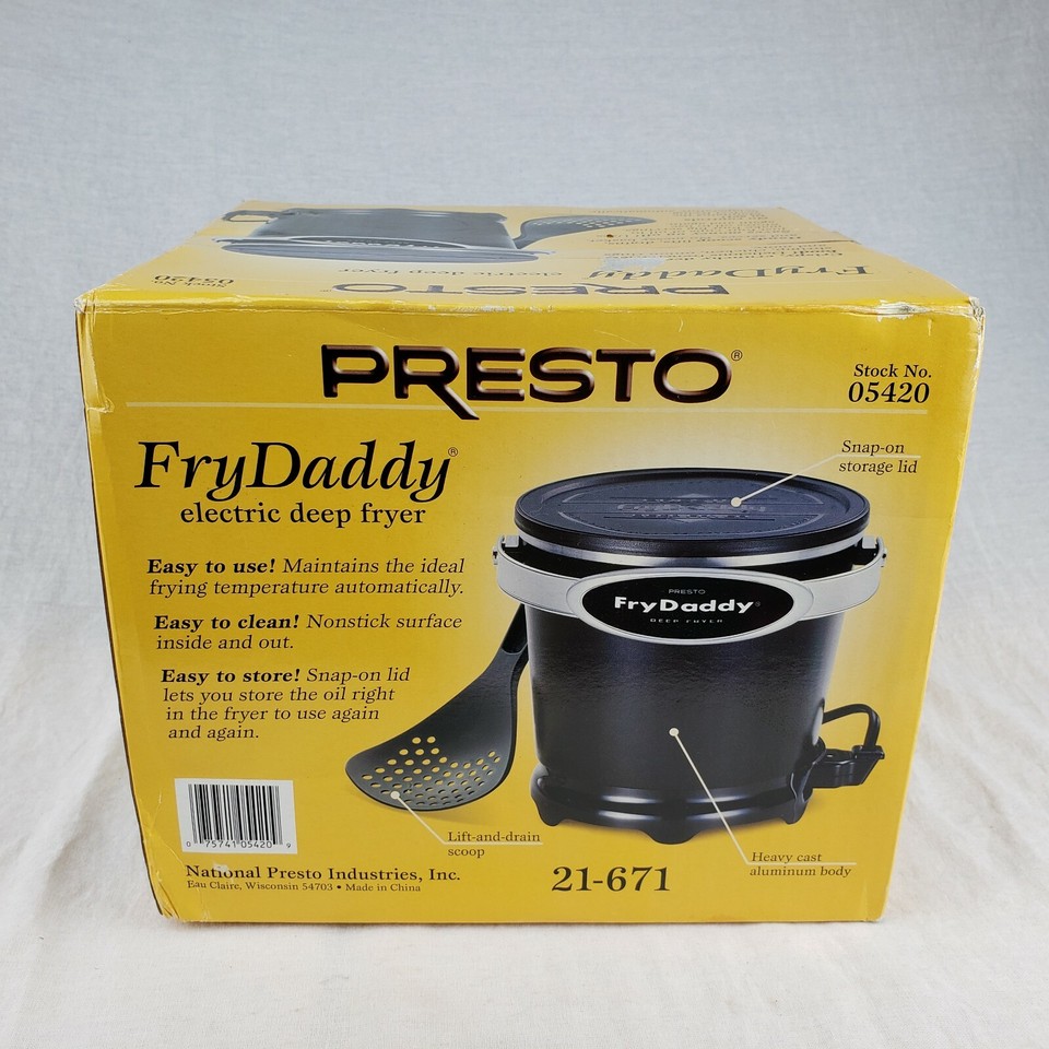 Presto 05420 FryDaddy Electric Deep Fryer Cooker NEW in Box Fry Daddy