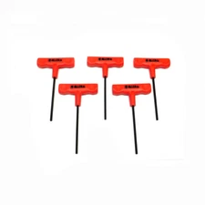(Lot of 5) NEW Allen Halo Krome 57310 3/16" Cushion Grip T Handle Hex Wrenches