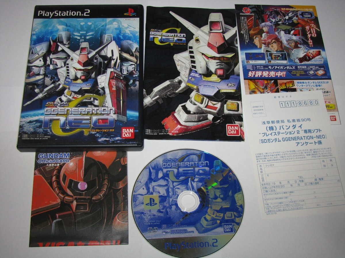 SD Gundam G Generation Neo Playstation 2 PS2 Japan import US