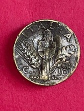 MONETA COIN VITTORIO EMANUELE III 5 LIRE 1940 FASCIO SPIGA FASCISMO