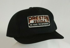 Vintage Preston Trucker Hat Soft Padded We Make the Difference Black One Size
