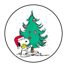 30 CHRISTMAS TREE ENVELOPE SEALS LABELS STICKERS PARTY FAVOR 1.5"