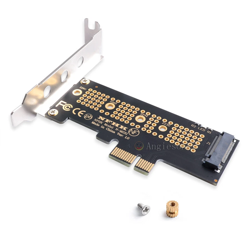 NVMe M.2 NGFF PCIe x4 x2 SSD to Desktop PCIe x1 Converter Card adapter PCIe x1 - Image 2 of 4