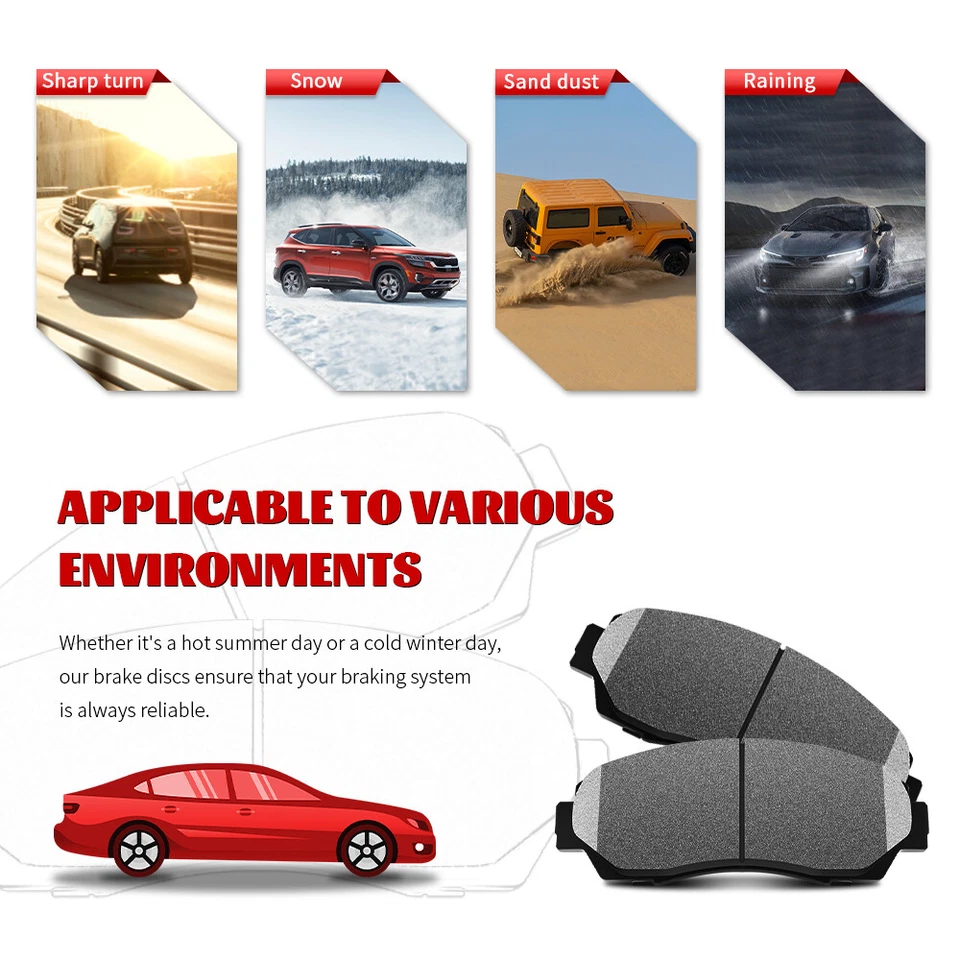 Pastillas de freno delanteras traseras de cerámica para Lexus GS300 GS200t GS450h IS300 IS350 RC200t Foto 4 de 4