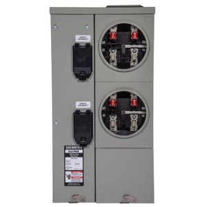 main breaker meter socket 125 amp 1 phase uni pak 2 gang tenant Meter Socket Wiring Diagram image is loading main breaker meter socket 125 amp 1 phase