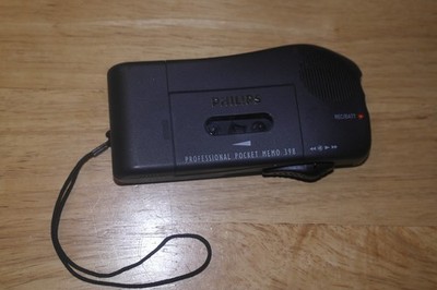 Phillips Professional Pocket Memo 398 Mini Cassette Voice Recorder, FUNKTIONIERT