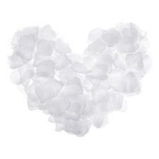 Silk Artificial Flower Petals, White Faux Flowers 2 Inch x 2 Inch Pack of 2000