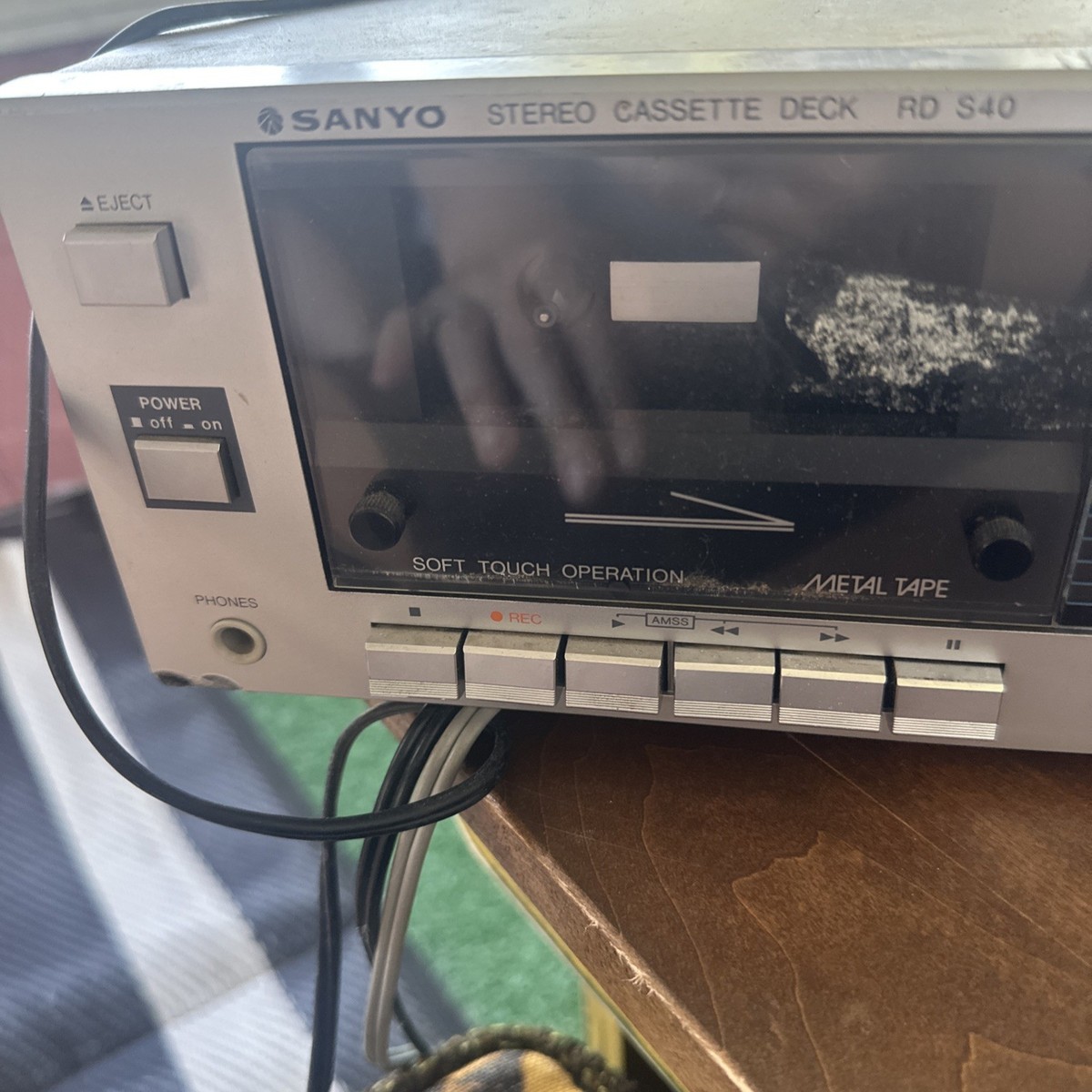 【SANYO】　専用 Vintage Sanyo RD S40 Stereo Cassette Tape Deck Parts Repair | eBay