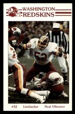 Neal Olkewicz 1985 Washington Redskins Police Card #3