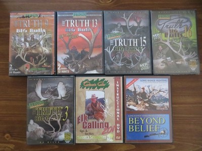 7 BIG GAME HUNTING DVD LOT; 4 PRIMOS BIG BULLS. BIG GAME. ELK. 2 R NEW. Sports.
