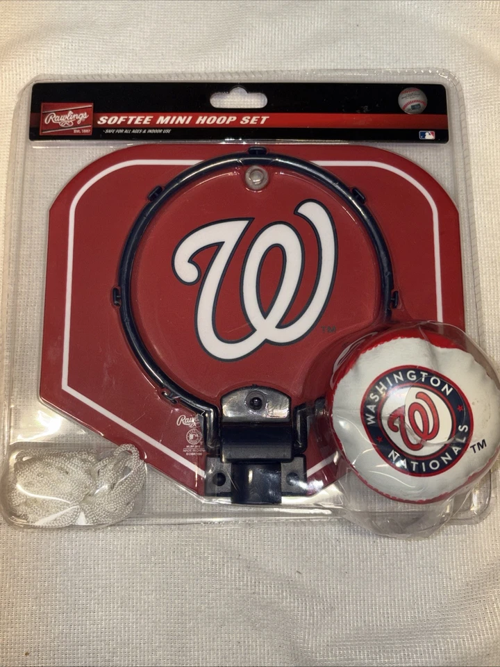MLB Washington Nationals Lanyard And Mini Hoop Set NEW - Image 2 of 4