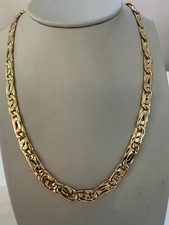 COLLANA Uomo Donna Unisex ORO GIALLO 18 Kt 750% Collier Maglia CATENA Girocollo