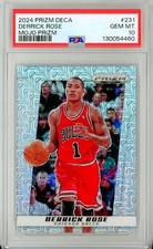 2024-25 Panini Prizm Deca DERRICK ROSE Chicago Bulls Mojo 22/25 PSA 10
