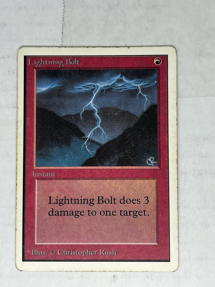 MTG LIGHTNING BOLT (x4) Unlimited - MP - Magic The Gathering - Image 2 of 4