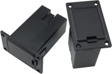 Pickup Battery Box 2PCS 9V Black Plastic Guitar Active Battery Case Holder for