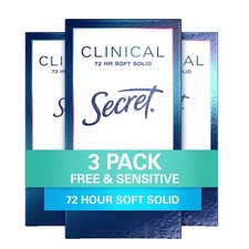 Clinical Strength Soft Solid Antiperspirant and Deodorant for Women, Free  S...