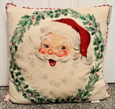 Storehouse Holiday Christmas Vintage Style Santa Claus Down Alternative Pillow