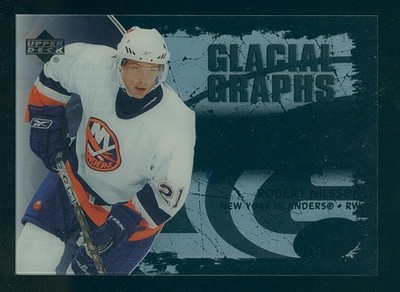 2005-06 Upper Deck Ice Glacial Graphs #GG-RN ROBERT NILSSON NYI Signed Auto