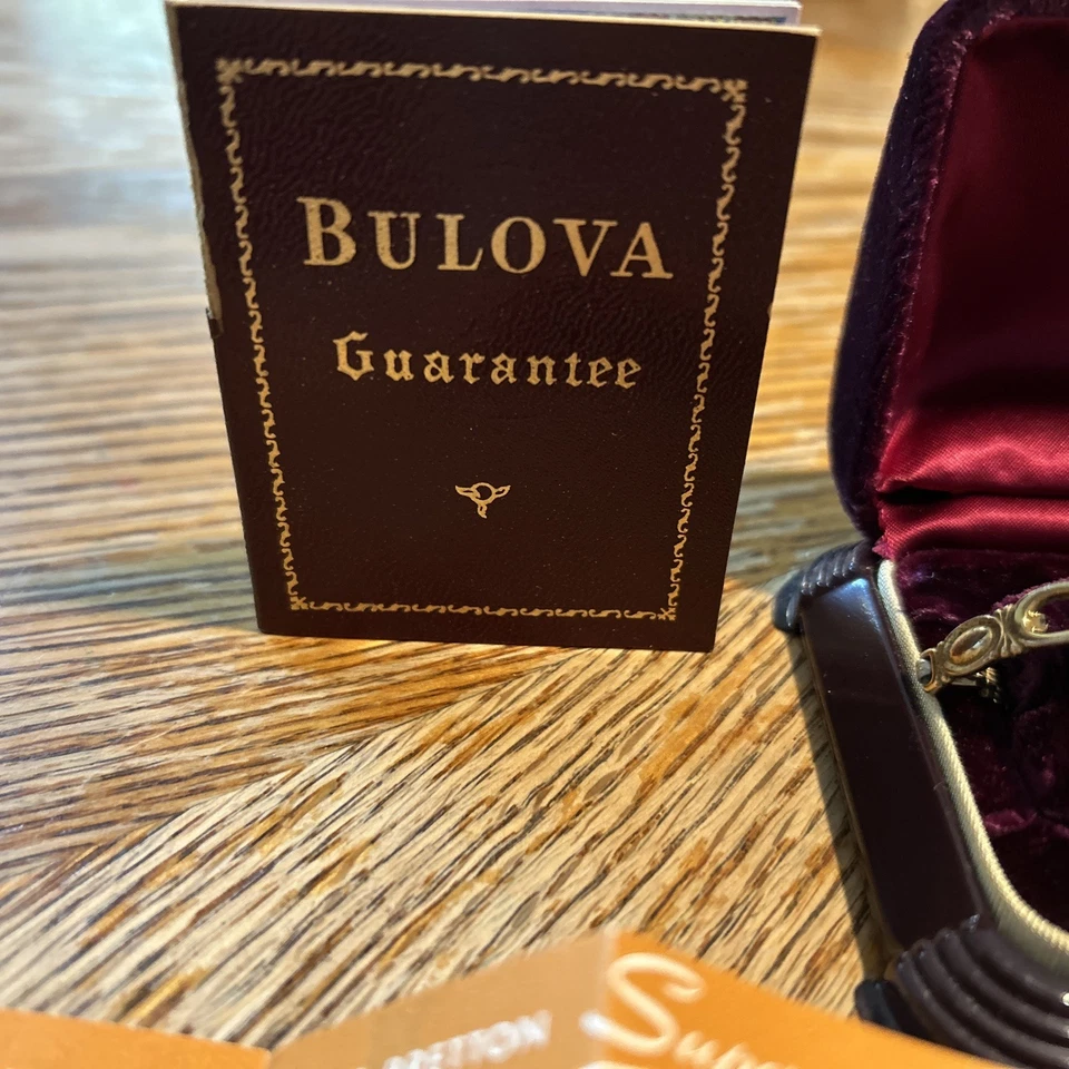 RELOJ PULSERA BULOVA 68K 17 JOYAS VINTAGE MUJER Mantiene el Tiempo Excelente 14k GF Foto 4 de 4