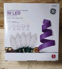 NEW GE StayBright C-9 LED Random Sparkle Warm White Christmas Wedding Lights