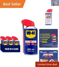WD40 Multi-Use Lubricant Spray 300ml 6-Pack - Precision Rust Protection 29.44 per litre