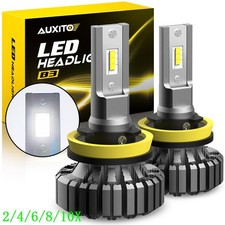 H8 H9 H11 LED Headlight Low Beam Bulbs Super White Light Noiseless Fanless 2/10X