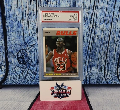 1987 FLEER #59 MICHAEL JORDAN PSA 9 OC