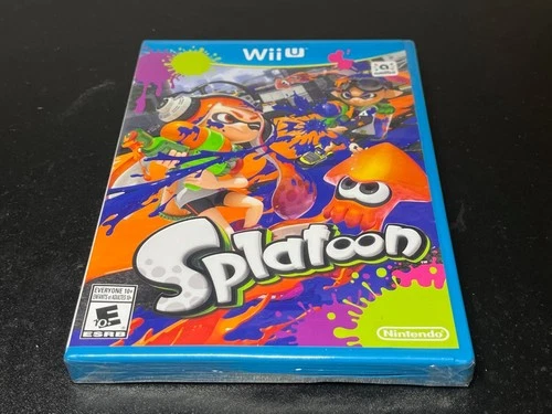 Splatoon (Wii U, 2015) Factory Sealed🔥Fast Shipping🔥A23 see pics crack on case