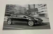 2007 Opel Corsa Specifications Brochure - GM Europe - Published October 2006