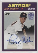 2019 Topps Archives Fan Favorite 1971 Design Purple /150 Larry Dierker Auto 4z8