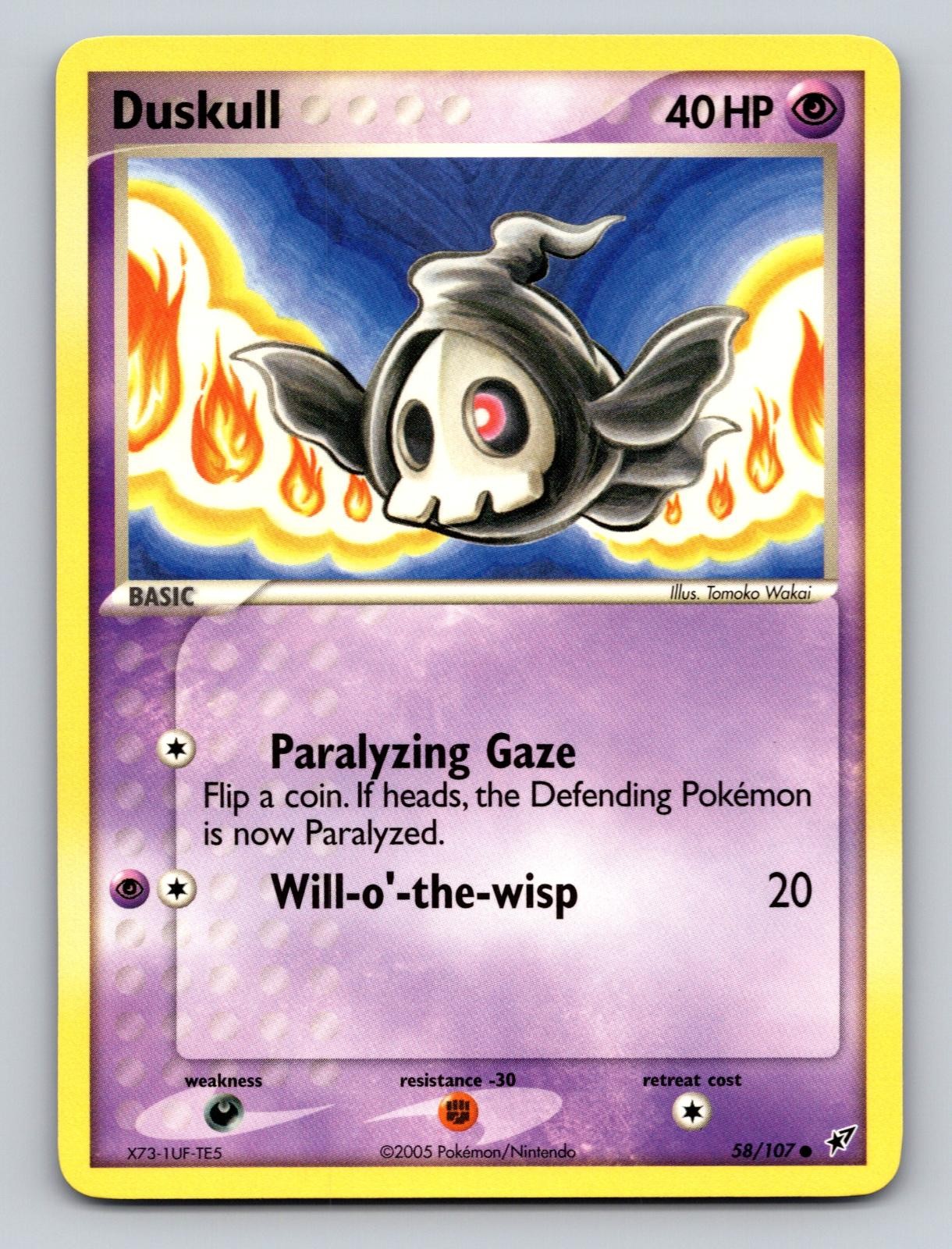Duskull 58/107 Common Deoxys Pokemon NM