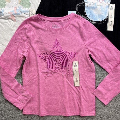 Cat & Jack Girl's Size Medium (8) Long Sleeve T-Shirt Lot of 3 - Picture 2 of 7